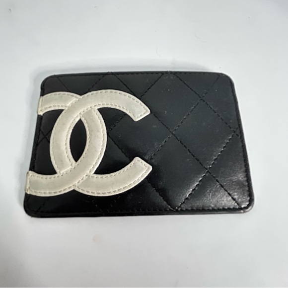 Chanel Quilted Cambon Ligne Card Case Authentic - Picture 1 of 5